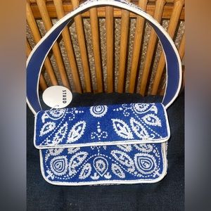 Staud bandana Tommy bag in blue